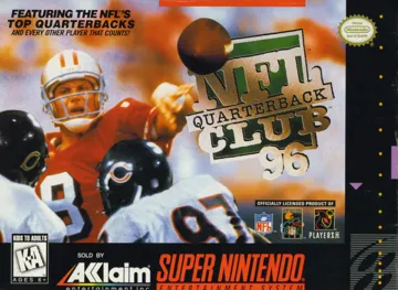 NFL Quarterback Club 96 (USA) (Beta) box cover front